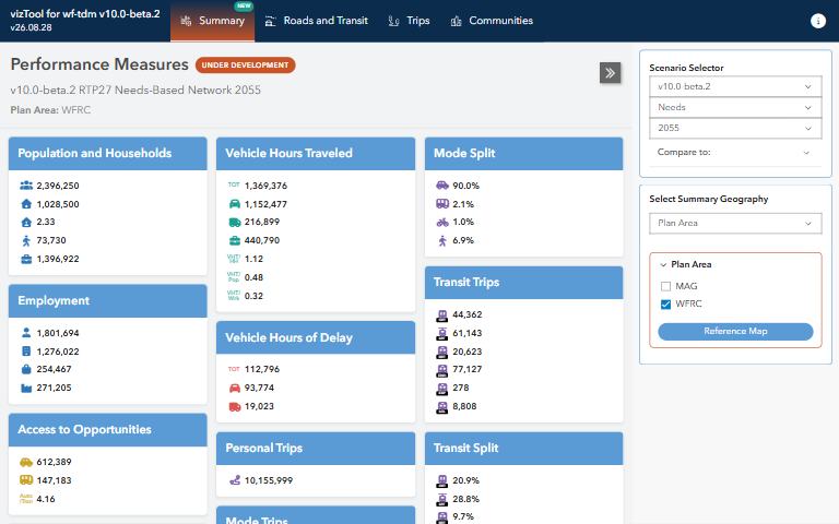Screenshot of vizTool; opens the tool in a new tab